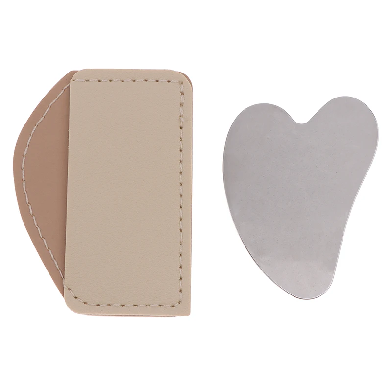 Thin Stainless Steel Gua Sha Scraper Massager for Neck Face Body Guasha Massage Tool Facial Skin Care Guasha Board Face Massager