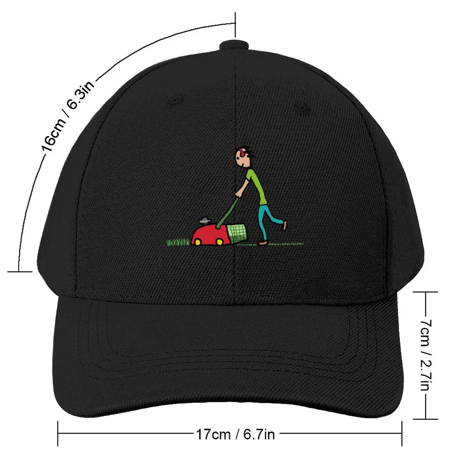 Lawn Mowing Baseball Cap Military Cap Man funny hat sun hat Female Men's