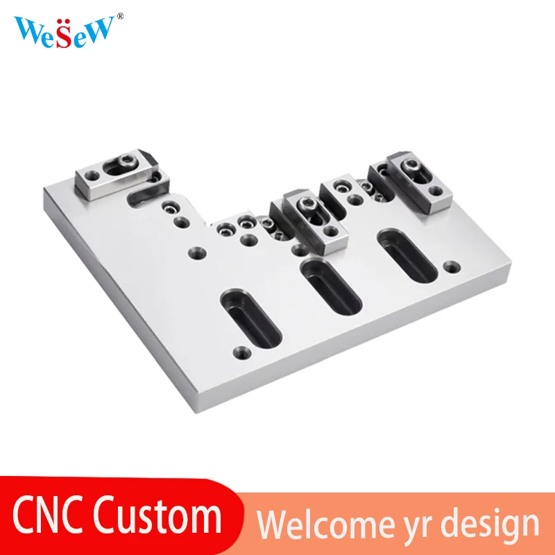 

CNC Machining Precision customized stainless steel manual adjustable clamping vise for wire edm use 3A-210011