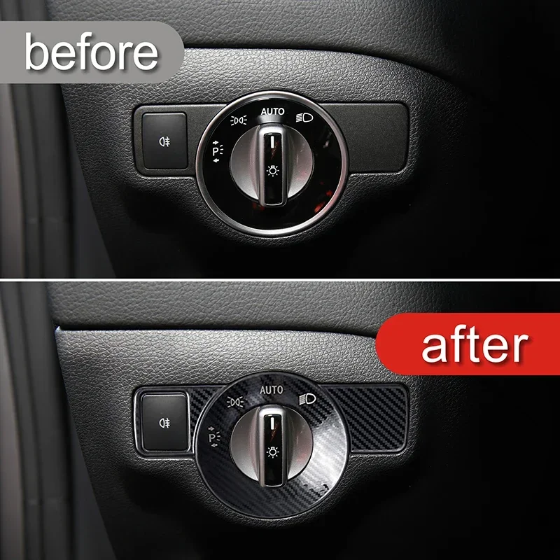 

Car headlight switch control frame decoration for Mercedes-Benz W166 X166 W212 W207 X156 C117 W176 W204 interior accessories