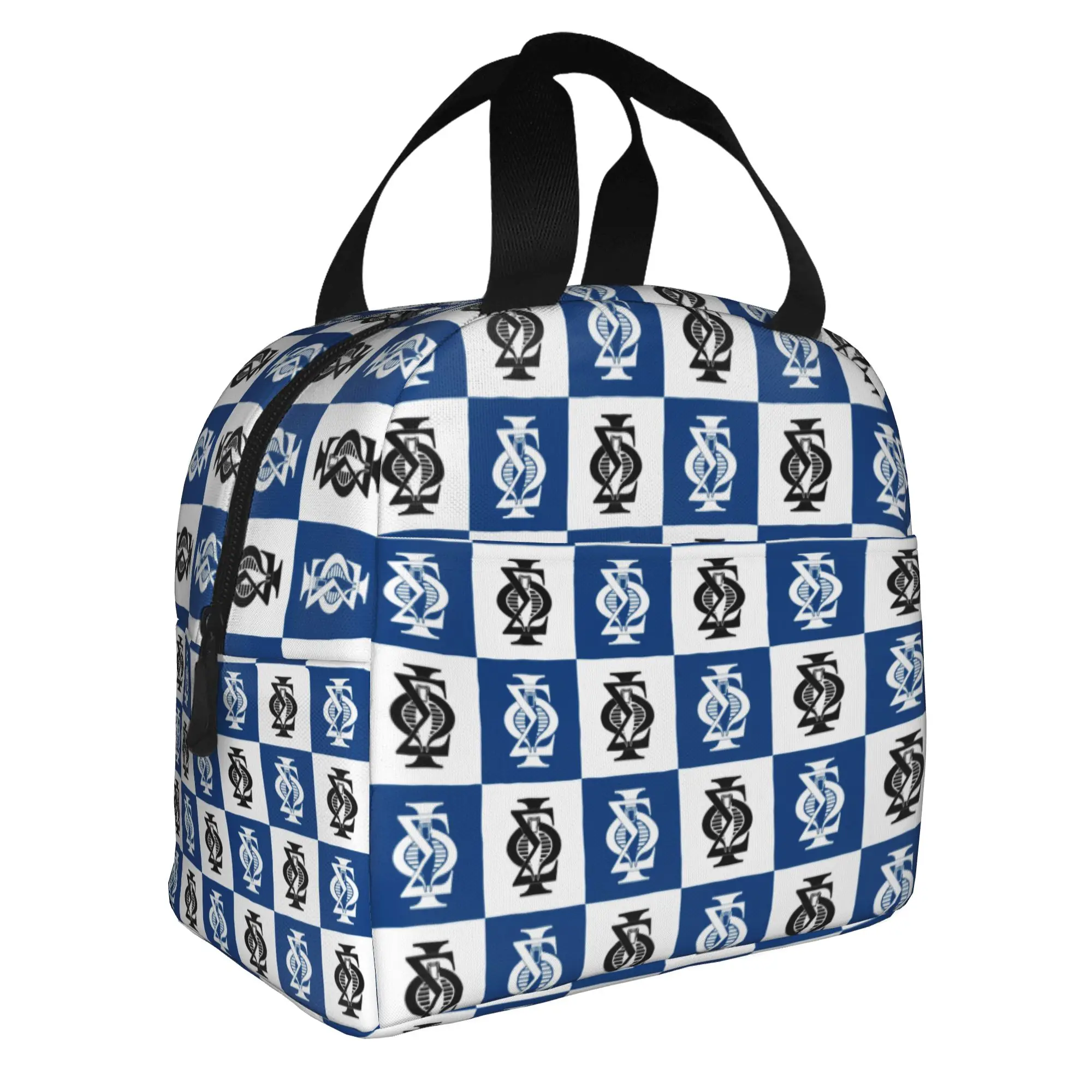 

American College Fraternity Sigma Phi Society Insulated Lunch Bags for 1827 Portable Cooler Thermal Food Lunch Box Work School