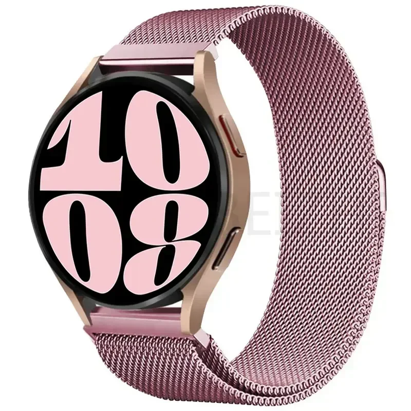 22 mm 20 mm Milanese-Loop-Armband für Samsung Galaxy Watch 7 6 5 4 44 mm 40 mm magnetisches Metallarmband Galaxy Watch 4/6 Classic-Armband