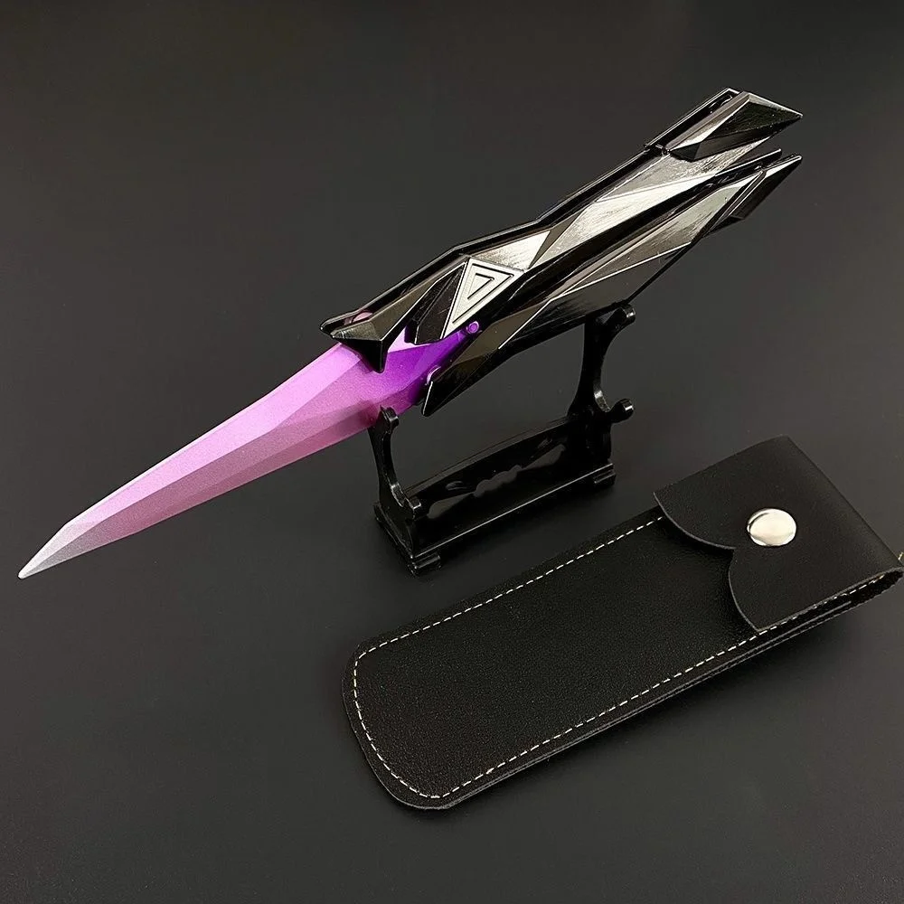 Von Valorant inspiriertes faltbares Messer – Singularity 2.0 ABS-Nachbildung, CSGO Safe Display-Waffe für E-Sport-Fans