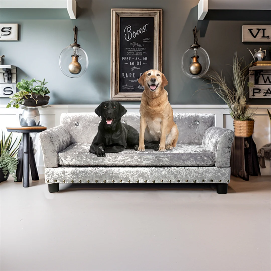 

Диван для домашних животных, питомник, туалет для кошек, маленькая кровать для домашних животных, принадлежности для собак, милый плюшевый диван для домашних животных, универсальный на все сезоны