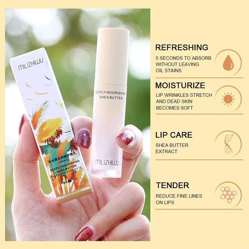 Shea Butter Lip Balm Moisturizing Hydrating Natural Easy To Wear Long Lasting Waterproof Makeup Lip Balm TSLM1