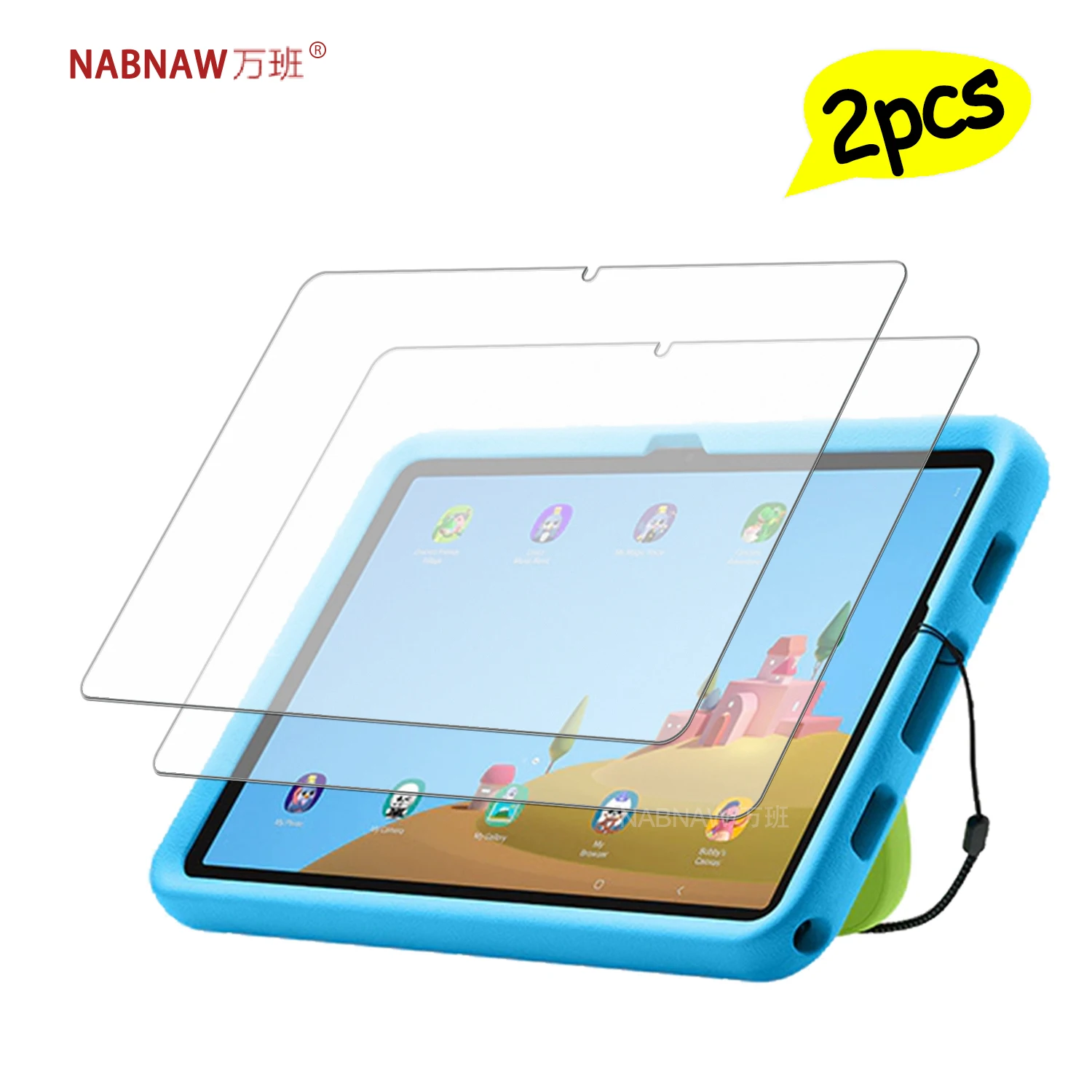 Protector de pantalla de vidrio templado para Samsung Galaxy Tab A11+ Kids Edition, película HD a prueba de daños para Galaxy Tab A11 Plus 5G, paquete de 2