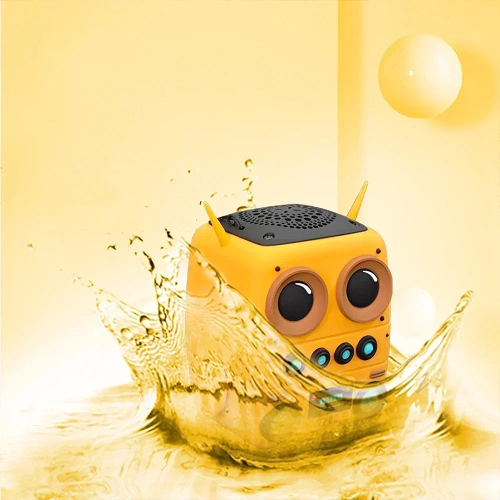 2024 nuevo altavoz impermeable lindo dibujos animados conveniente hombre amarillo serie al aire libre Gel de sílice Bluetooth sonido regalo altavoz