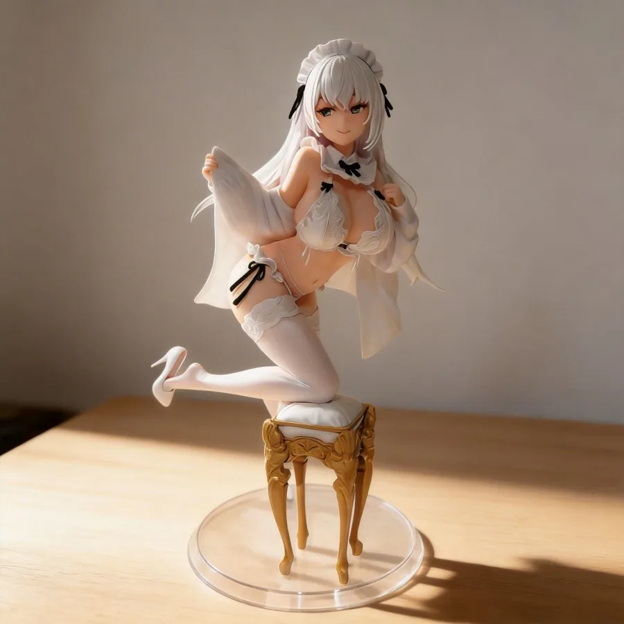

Bonita-chan Anime Figure Maid Outfit with Stockings 26cm Collectible Model Toy Desktop Decoration Gift
