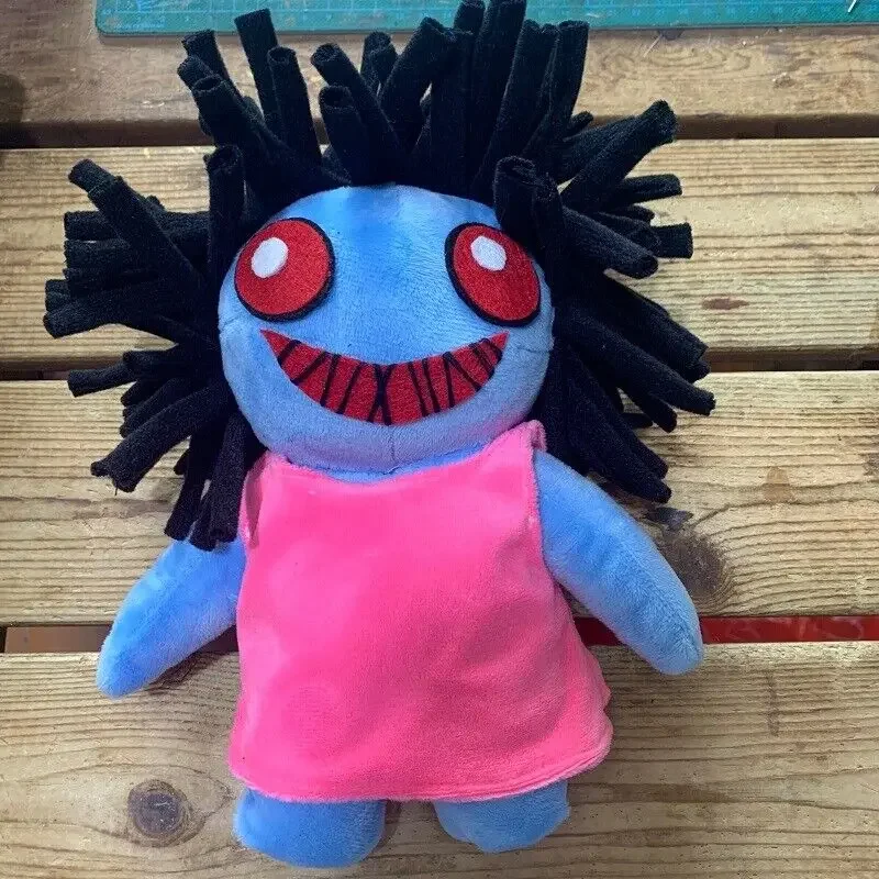 Handmade IB Plush Scary Blue doll  Halloween Gift Home Decoration Accessories Cute Toy Cosplay Prop