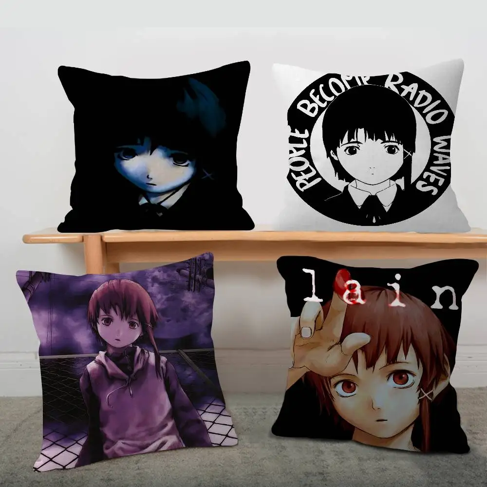 Serial Experiments Lain Maple Design Cushion Cover Happy Autumn Harvest decor Holiday Decorati Pillow Cover