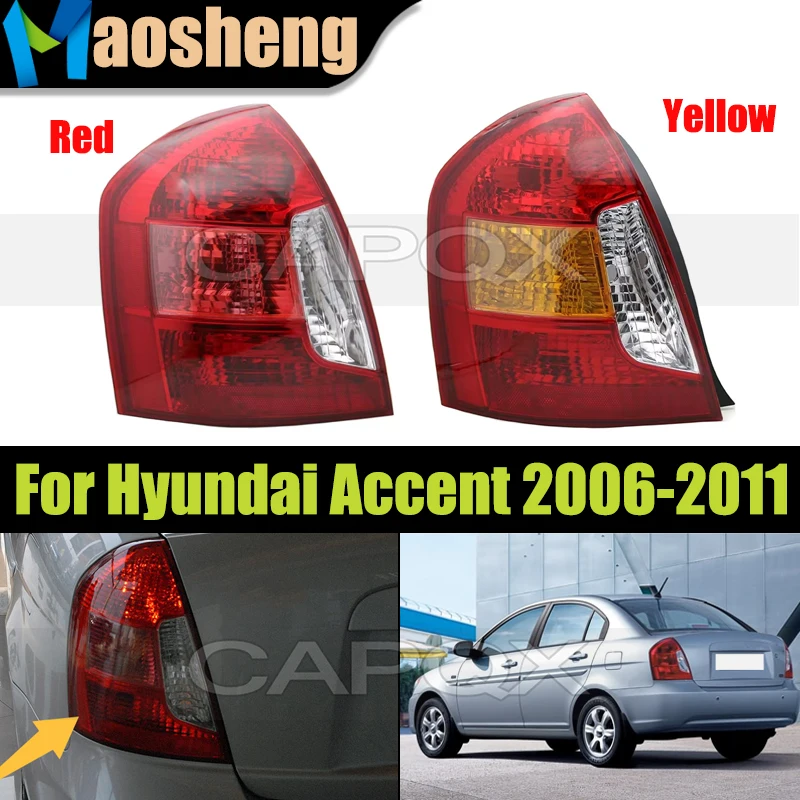 

Задний бампер, задний фонарь, корпус заднего фонаря для Hyundai Accent 2006, 2007, 2008, 2009, 2010, 2011, стоп-сигнал, задние фонари