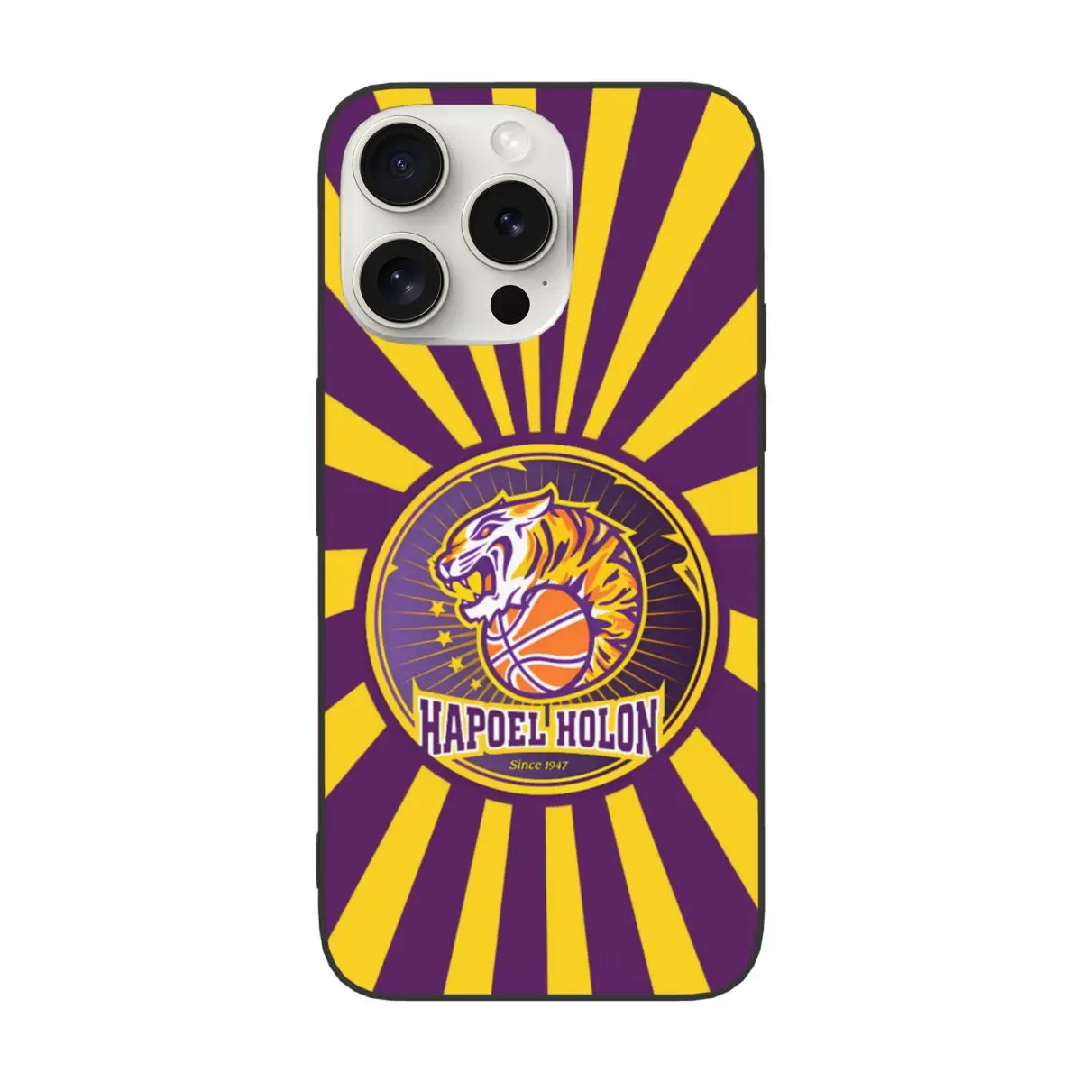 Hapoel Holon Basketball Cover Case for iPhone 15 14 13 Pro Max Mini Plus Soft Silicone Shockproof Cover