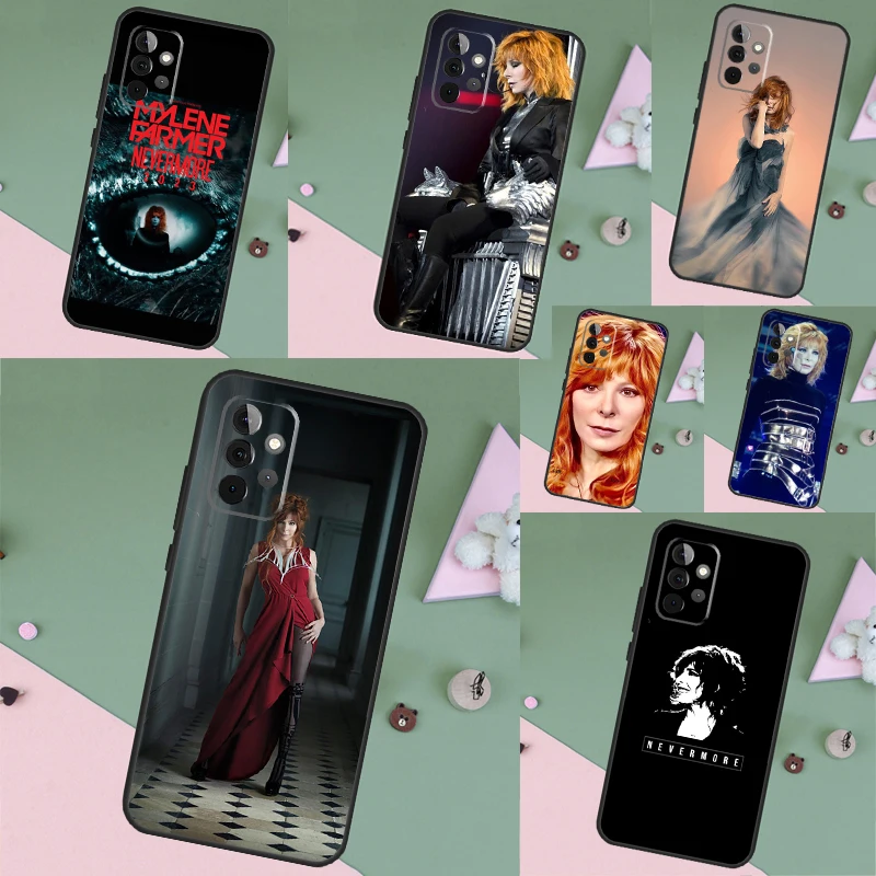 Mylene Farmer Funda Phone Case For Samsung Galaxy A14 A13 A12 A54 A53 A52 A34 A33 A32 A24 A23 A22 A51 A71