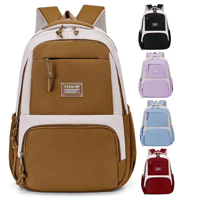 2026 Newest Large Capacity Student Backpack Unisex Simple Laptop Bag Nylon Backpack For Students Thicken Double Shoulder Bags