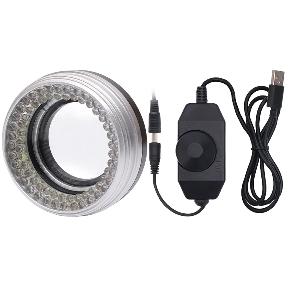 Adjustable Brightness LED Ring Light For Jewelry Inspection Material Metal Uniform Light Source For Microscope