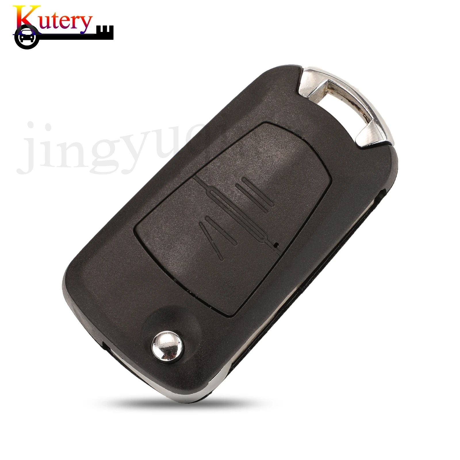 jingyuqin 10PCS/Lot Remote Car Key Shell For Opel/Vauxhall Astra H  zafira B 2 Buttons Key Case With Different Uncut Key Blade