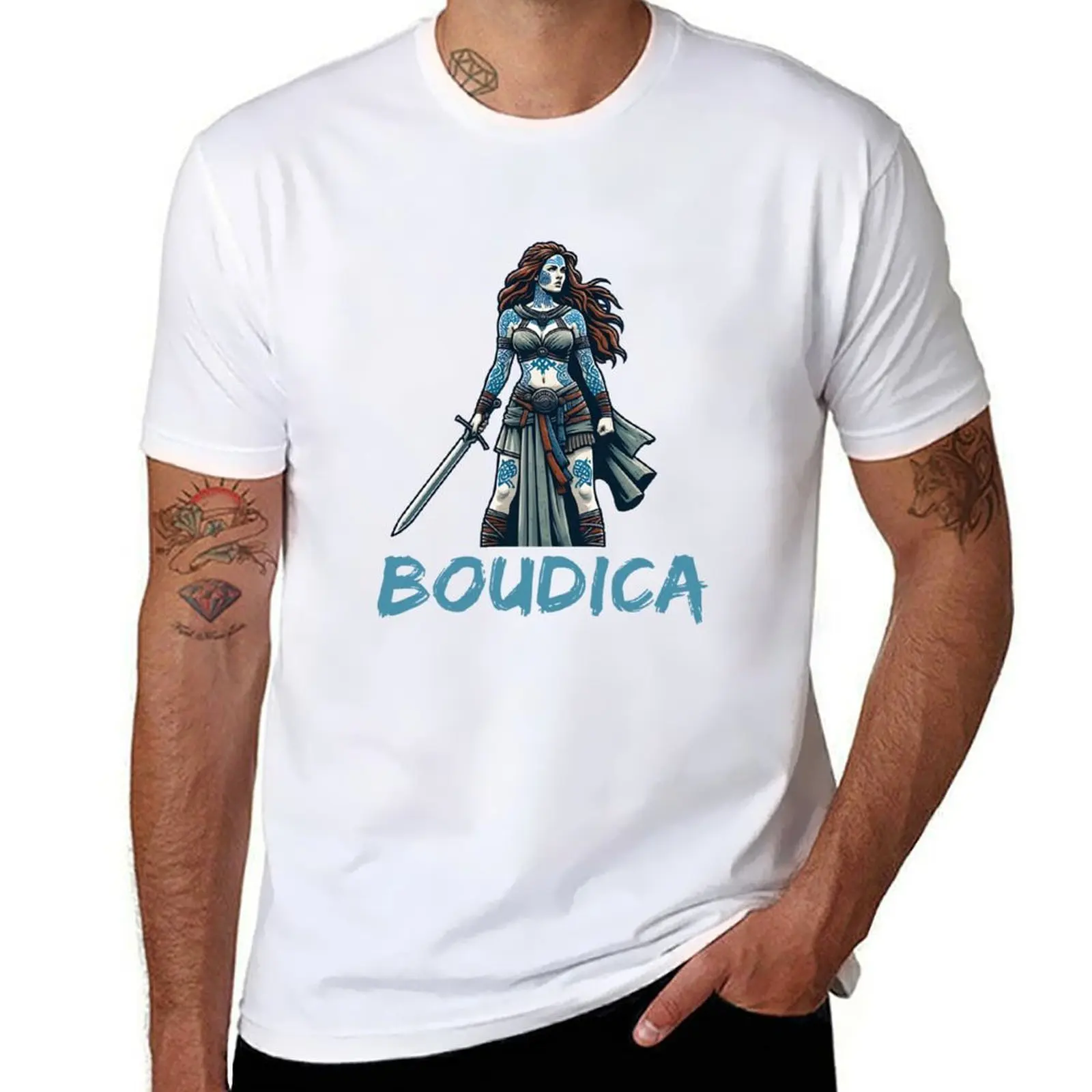 

Boudica Ancient Britannia Queen of the Iceni T-Shirt t shirt man casual man t shirts cotton T-Shirt