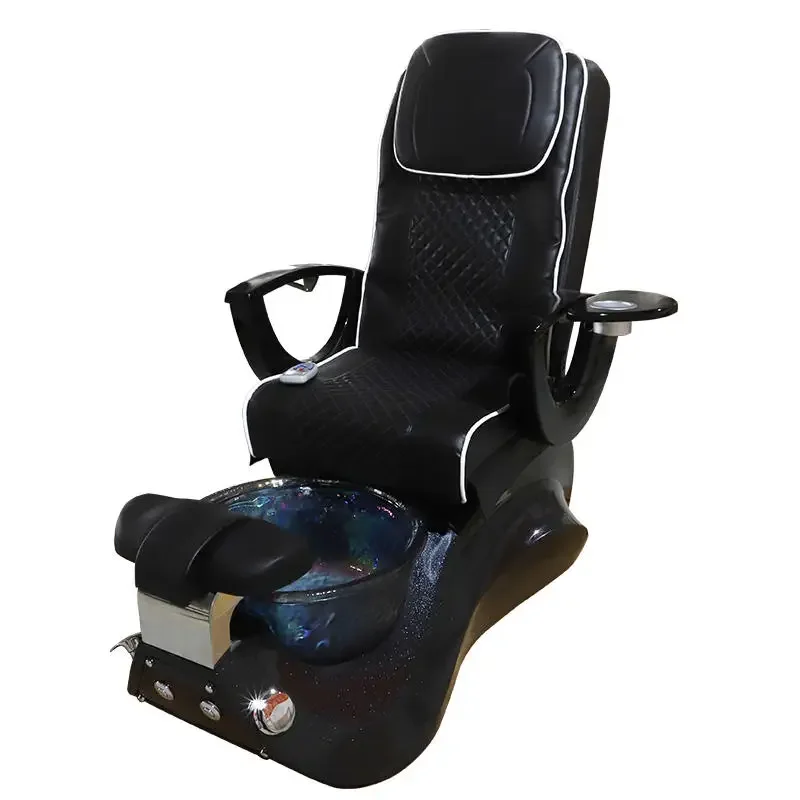 Advanced Black Color Chairs Massage Spa Foot Spa Sofa For Beauty Shop Massage Chair