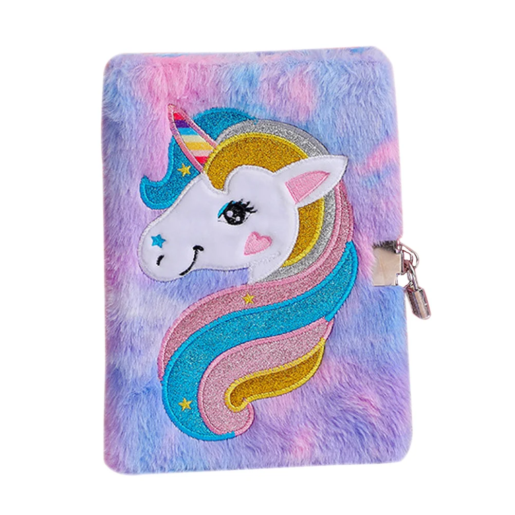 

Kid Gifts Girl Plush Dairy Notebook The Lockable Products Travel Soft Lined