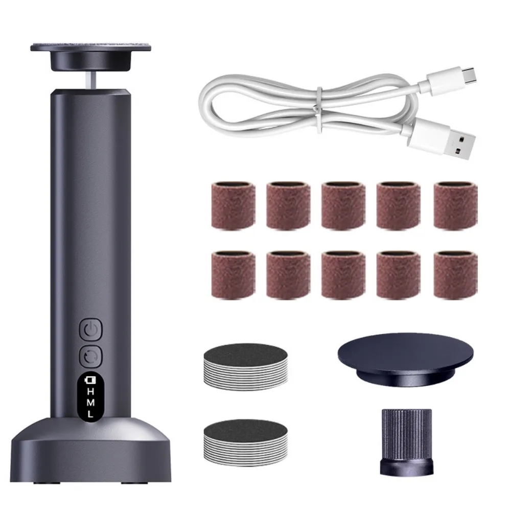 

6-Speed Electric Foot Grinder Adjustable Replacement Sandpaper Automatic Callus Remover Screen Display with Charging Base
