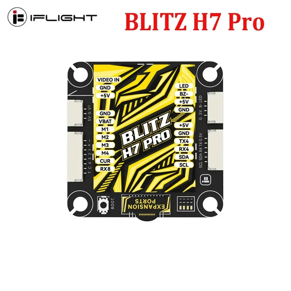 iFlight BLITZ H7 Pro Flight Controller 4-12S STM32H743 OSD Baro Blackbox Supported Smartaudio/IRC Tramp VTX 35*35mm
