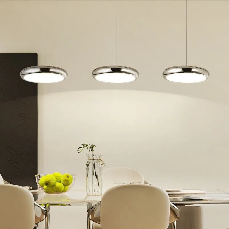 0-10V dimmable new restaurant chandelier, eye protection flying saucer disc high-end dining table light, minimalist and light