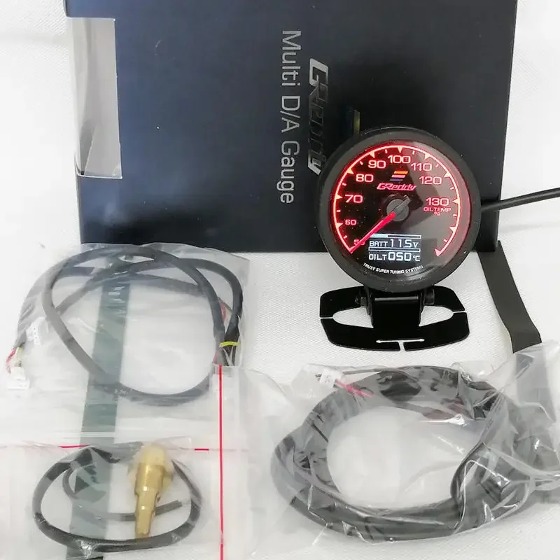 62MM GReddi Messgerät 7-Farben-LED Digitalanzeige Boost Turbo Volt Display Wasser- & Öltemperatur Kraftstoffdruck Drehzahl Vakuum AFR Anzeige – Detail 16