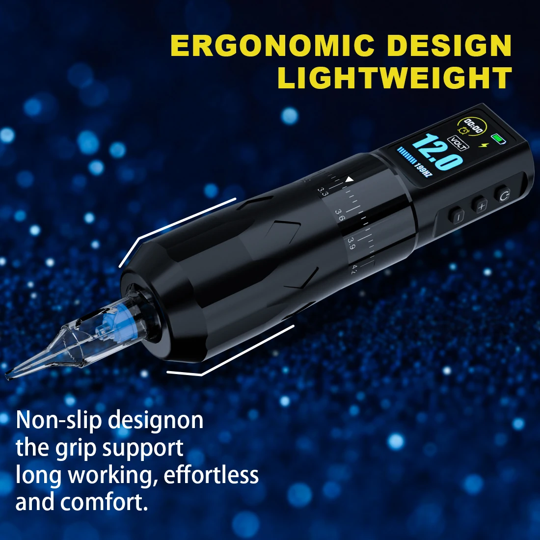 Wireless Tattoo Machine Rotatable Tattoo Pen Adjustable Stroke 2.4-4.2mm Tattoo Gun Suitable for Tattoo Artists Tattoo Supplies