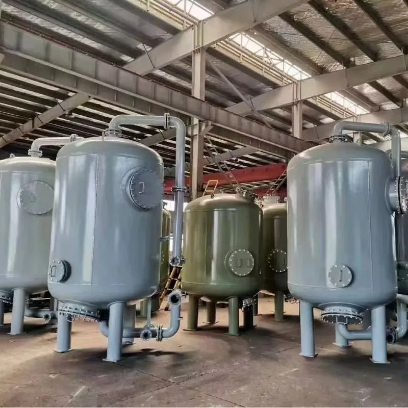 Sistema de filtro de carvão ativado industrial Filtro de areia Tanque de filtro de carvão ativado automat