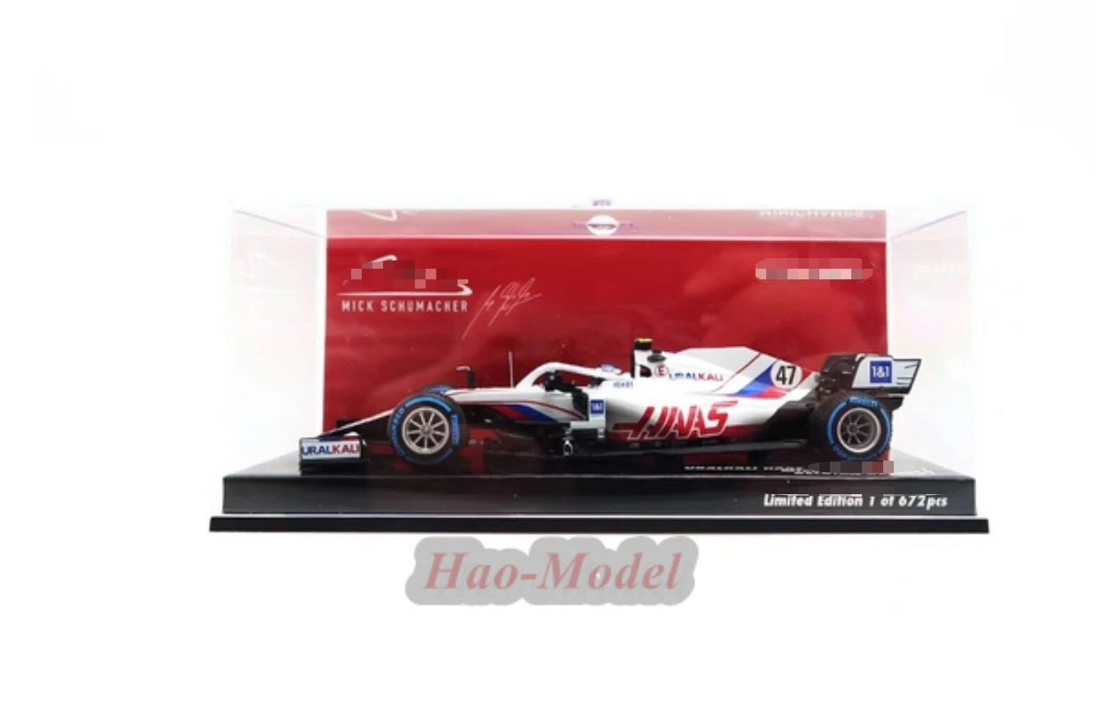 MINICHAMPS 1:43 لفريق السباق VF-21 Haas 2021 F1 ميك شوماخر بلجيكا نموذج سيارات لعب هواية محاكاة عرض مجموعة #3