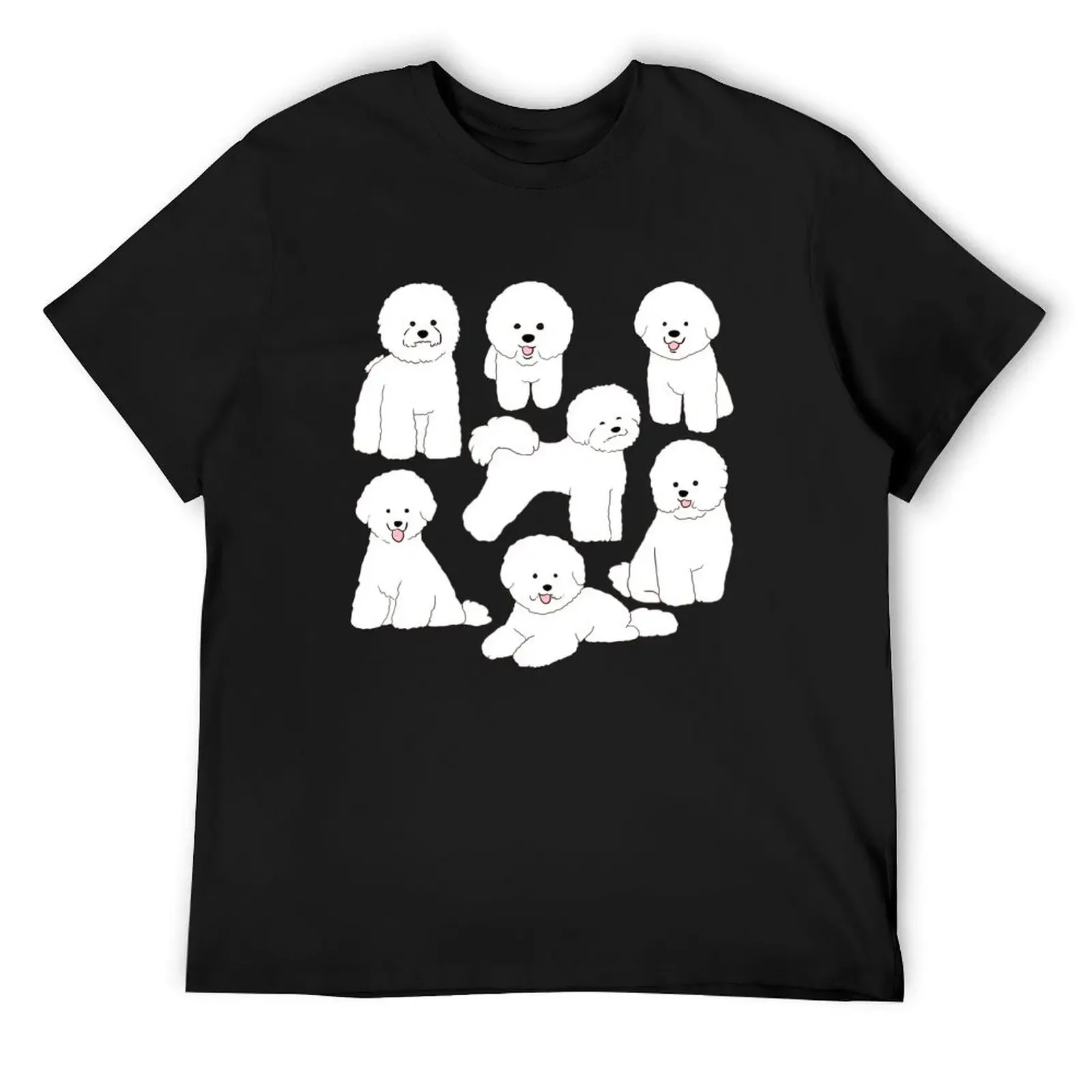 Bichon frise illustration pack T-Shirt graphics man t shirt Short sleeve tee shirts graphic tee men