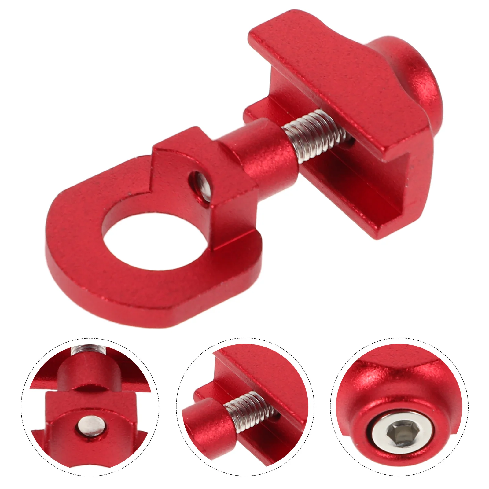 

2Pcs Aluminum Alloy Chain Tensioner for Folding Bike Single Speed Bicycle Tensioner Reliable Chain Adjuster Cycling Accessories