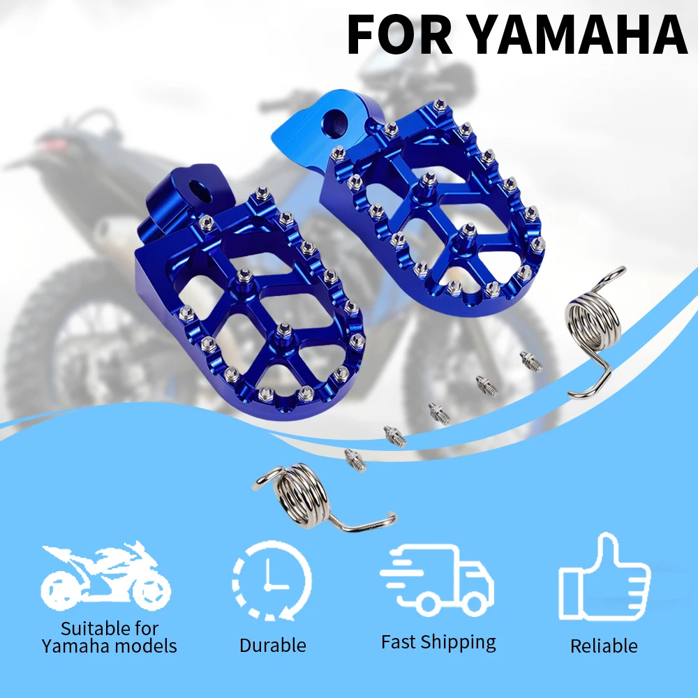 Reposapiés para Motocicleta Eléctrica Yamaha, Reposapiés para YZ65 85 125 250 450 WR 250 426 450 Motocross Todoterreno, Pedal de Aluminio JFG