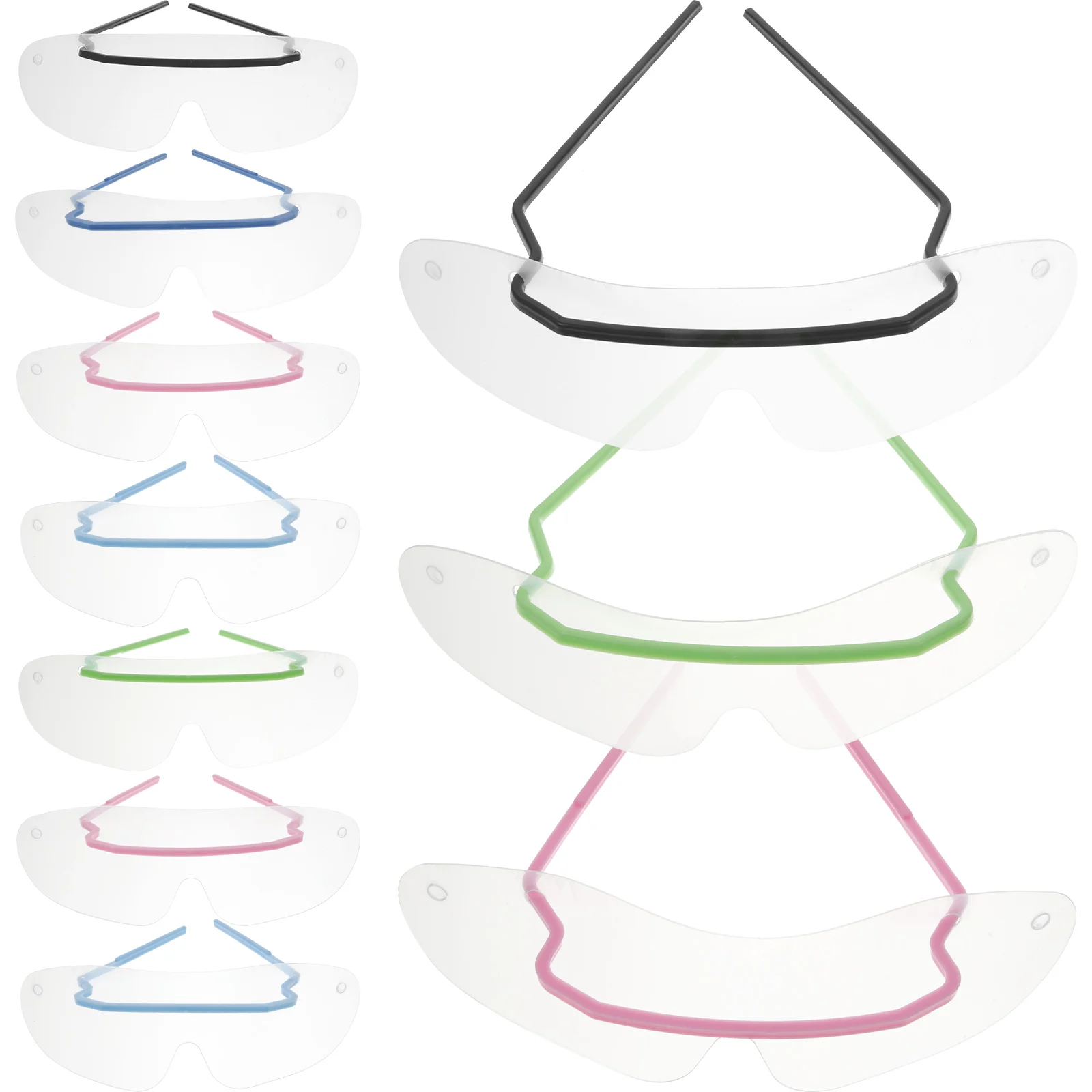 

10pcs Disposable Mask Protective Glasses for Adults Anti spittle Wind Proof Anti Spittle Glasses Clear Care