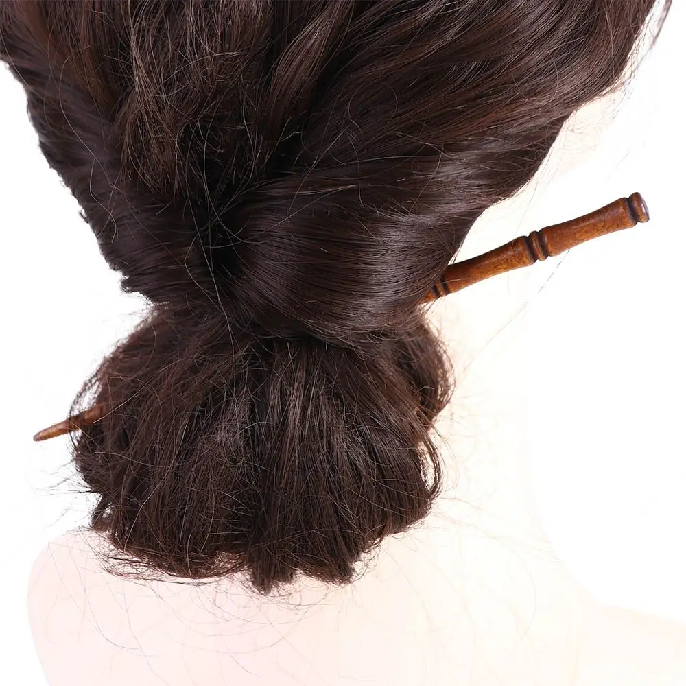 Ancient Headwear Hairstyle Design Tool Chinese Style Headwear Wooden Hairpin Ancient Style Hairpin Hanfu Hair Sticks