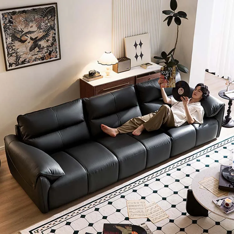 

Relax Lazy Black Sofas Nordic Comfortable Style Floor Modern Recliner Sofa Living Room Hotel Woonkamer Banken Home Furniture