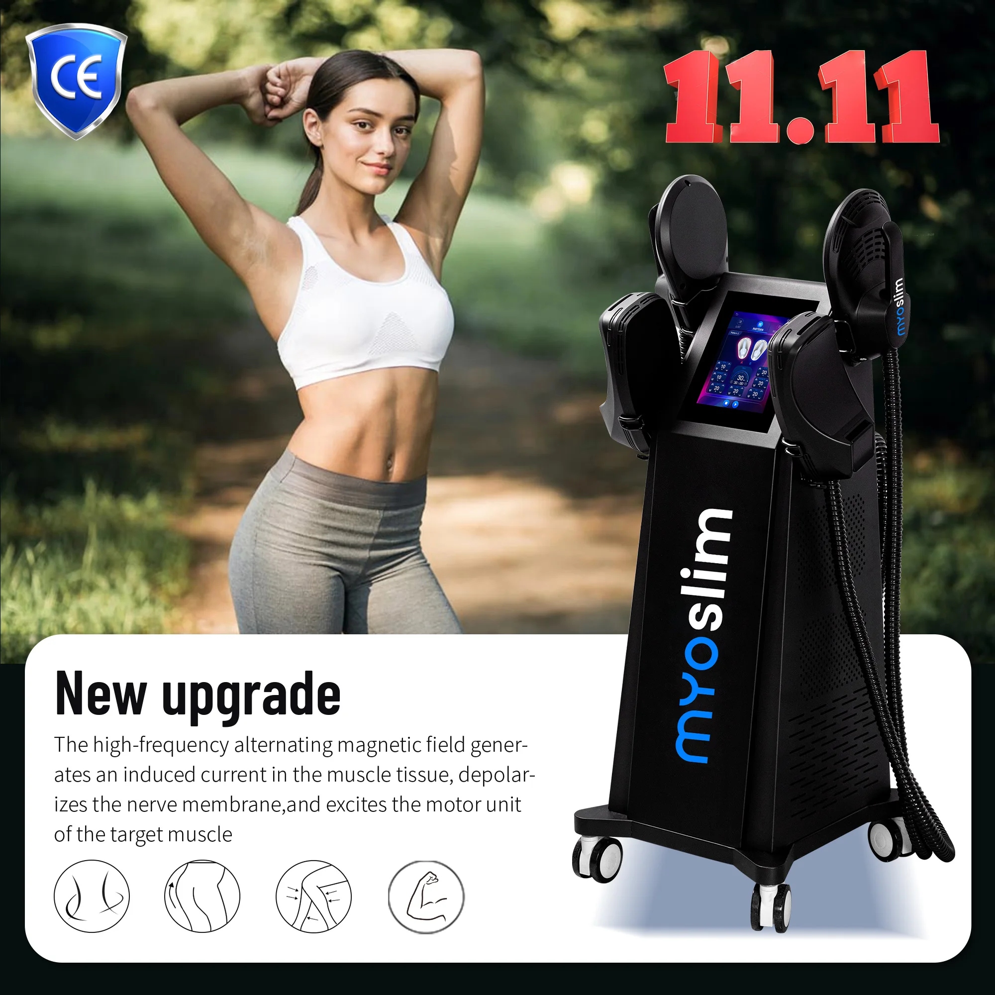 

MYOSlim Machine Professional High Emt Carving Machine Nova Muscle StimulatorBody Massage Equipment Salon