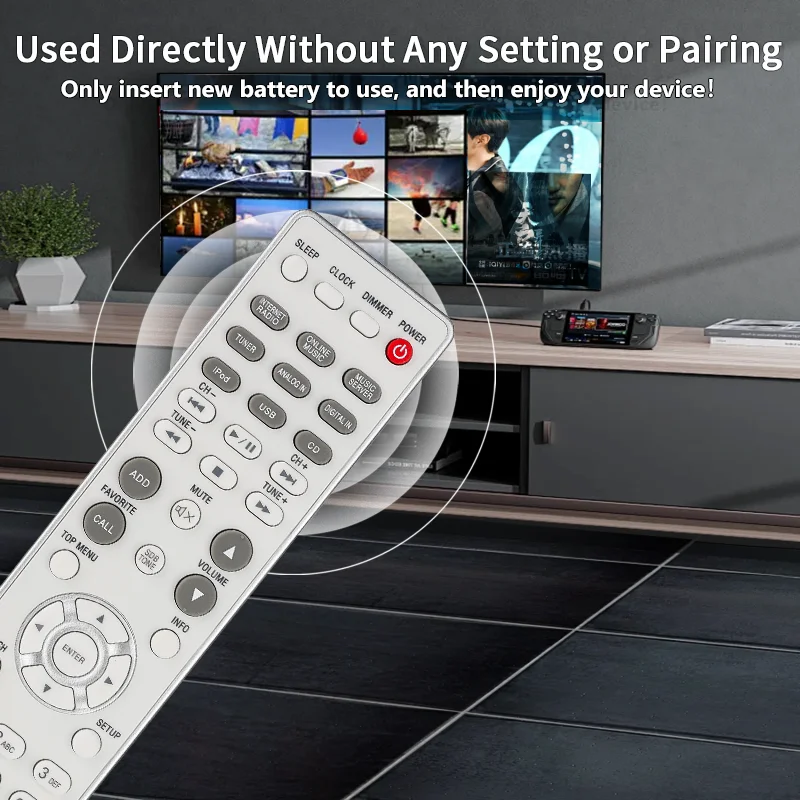 RC-1174 For Denon Remote Control Compatible With Denon Network CD Receiver RCDN8 RCDN9 RCDN8K RCD-N8K RCD-N8 RCD-N9 RCD-N10 DRA-