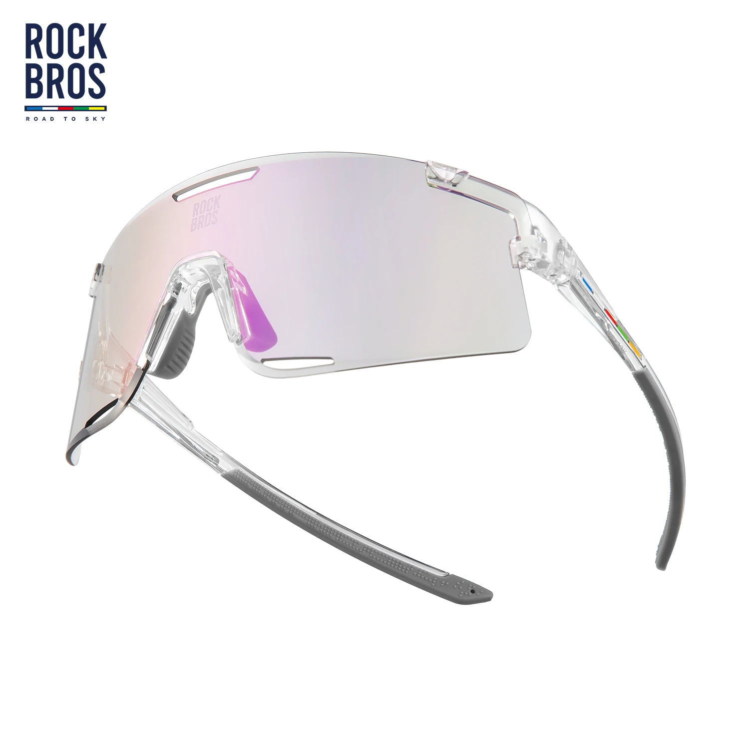 

ROCKBROS ROAD TO SKY Cycling Glasses Photochromic Polarized UV400 Protection Sunglasses 3 Lens Set Glasses Outdoor Sport Eyewear