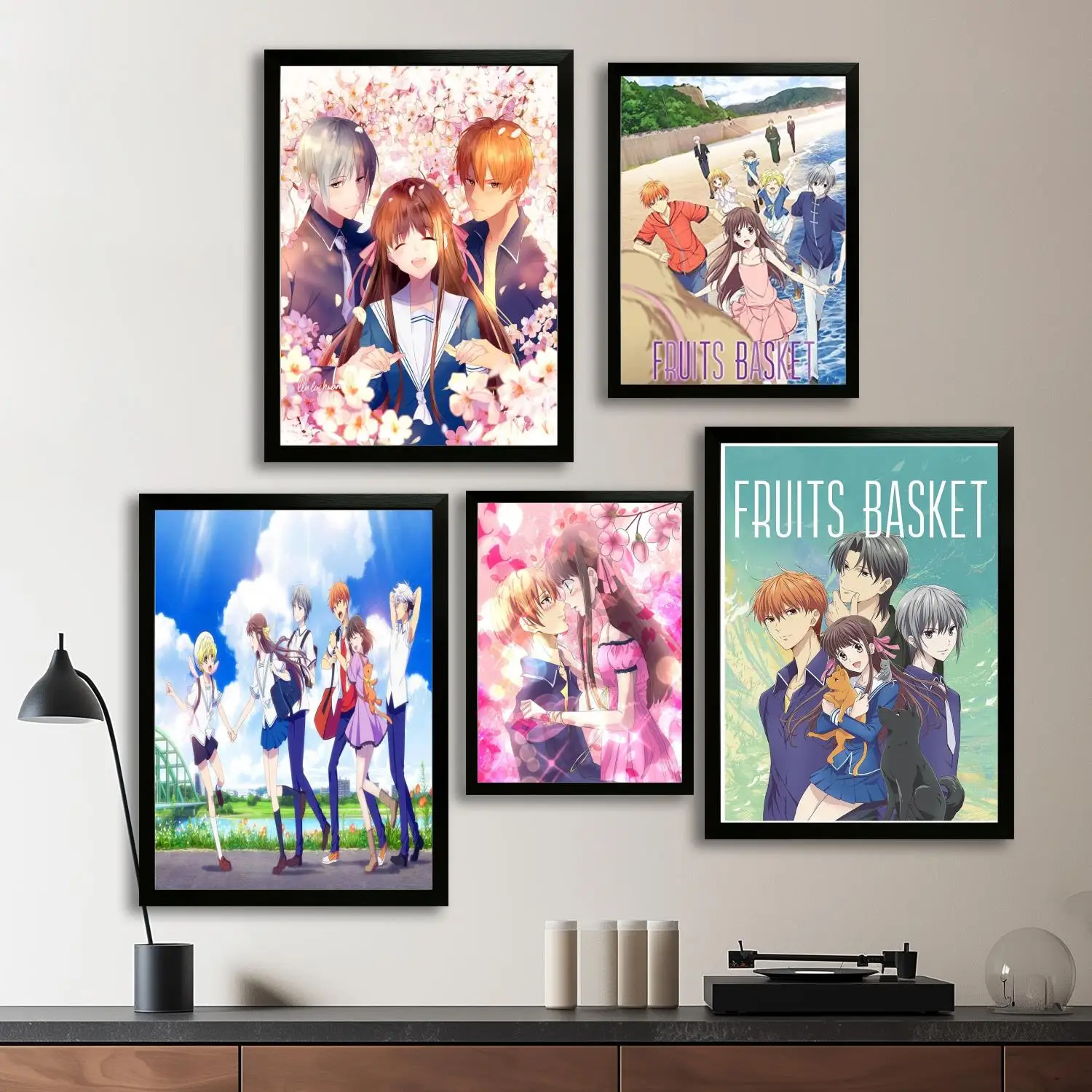 Fruits Basket Tohru Sohma Kyo Sohma Yuki Canvas Art Poster and Wall Art, Print, Modern Family Bedroom Decor,Decorative painting