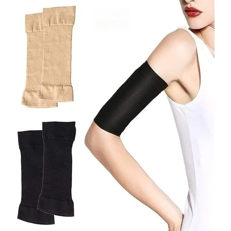 1/2Pairs Shaper Sleeve for Sport Fitness Elastic Compression Arm Sleeves Slimming Covering Improve Shaper Sleeve Protector Calf