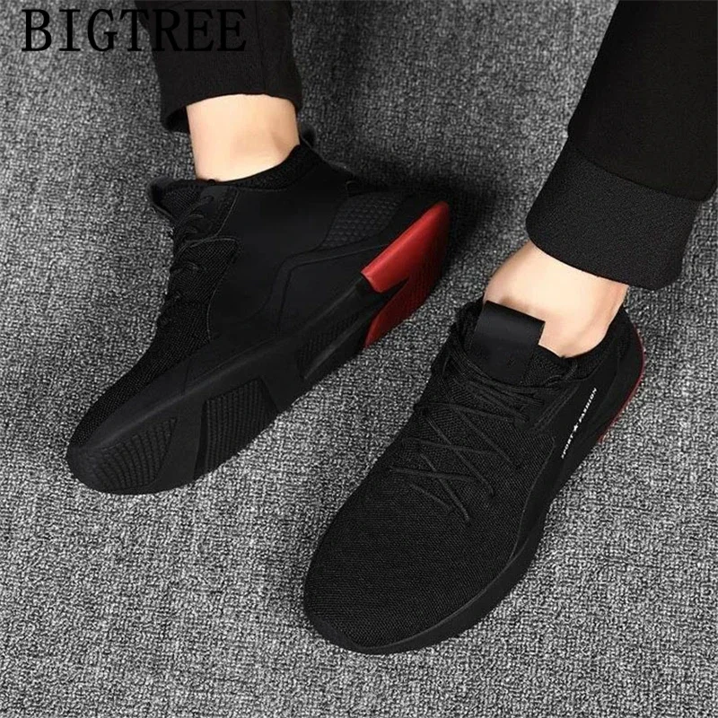 Size 39-46 Black Casual Shoes Men Sneakers Mesh Shoes Men Summer Breathable Shoes Men Casual Heren Sneakers Zapatillas Hombre