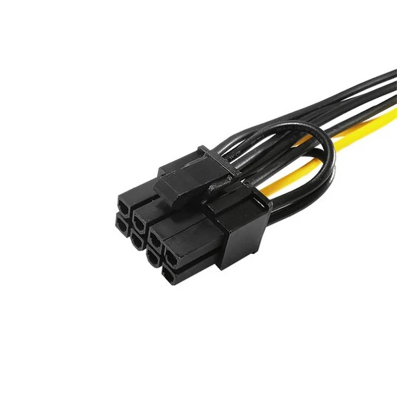 

15pin SATA Male to 8pin PCI-E Power Supply Cable 8.16 inch SATA Cable 15-pin to 8 pin cable Wire for Graphic Card