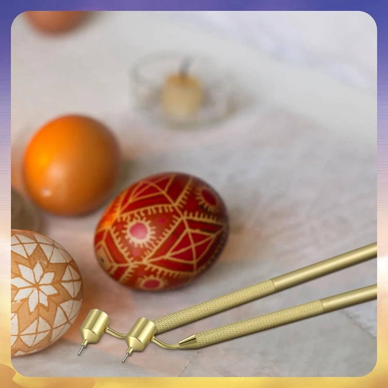 Set di 3 penne da disegno a cera calda Pysanka Set adatte per arti Decorative per forniture Pysanky di uova di pasqua