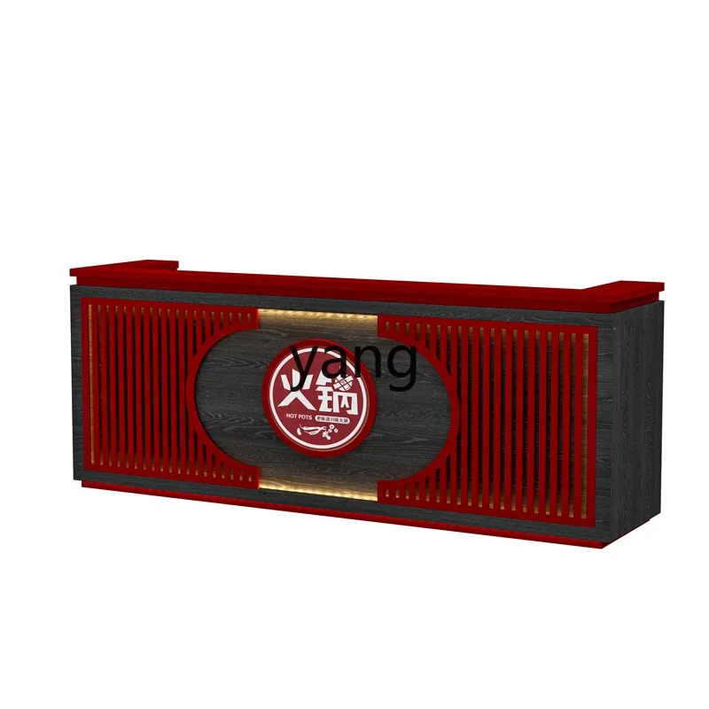 

LMM National Trendy Style Hot Pot Roast Meat Shop Hotel Cashier Restaurant Dining Reception Desk Reception Desk