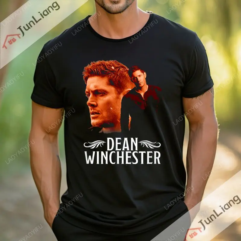 Supernatural TV Series T-shirt Carry on My Wayward Son Song Top 100% Cotton High Quality Loose Street Wear