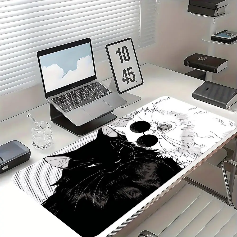 

Cute cartoon cat Mouse Pad Large Computer Office Game Table Mats XXL Rubber Anti-slip Gaming Keyboard Mousepads Long Desk Pads