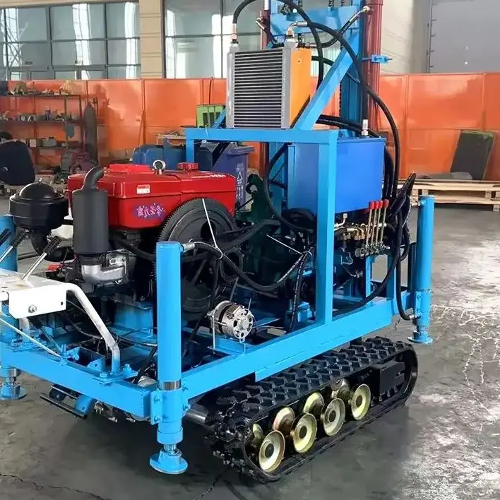 

Customized Professional Diesel Water Well Drilling Rig Hydraulic Portable Mobile 25HP 35HP 100m 180m Drilling Rig