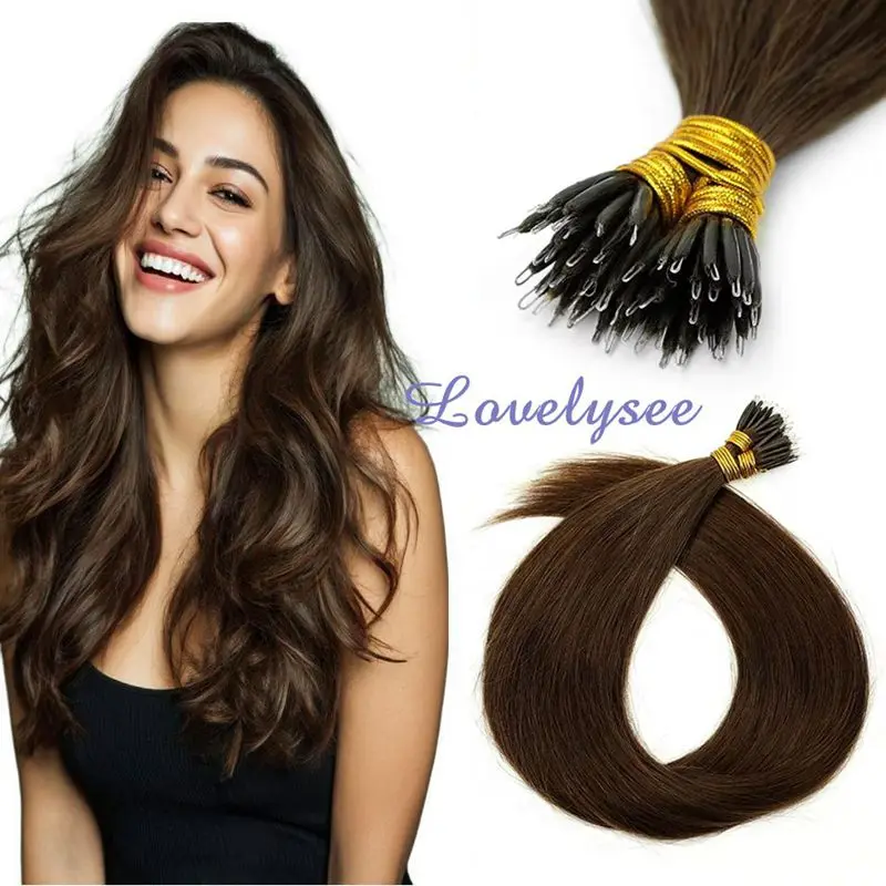 

50 pieces of nano pearl hair extensions, steel wire hair extensions, real human hair extensions, cold fusion nano ring hair
