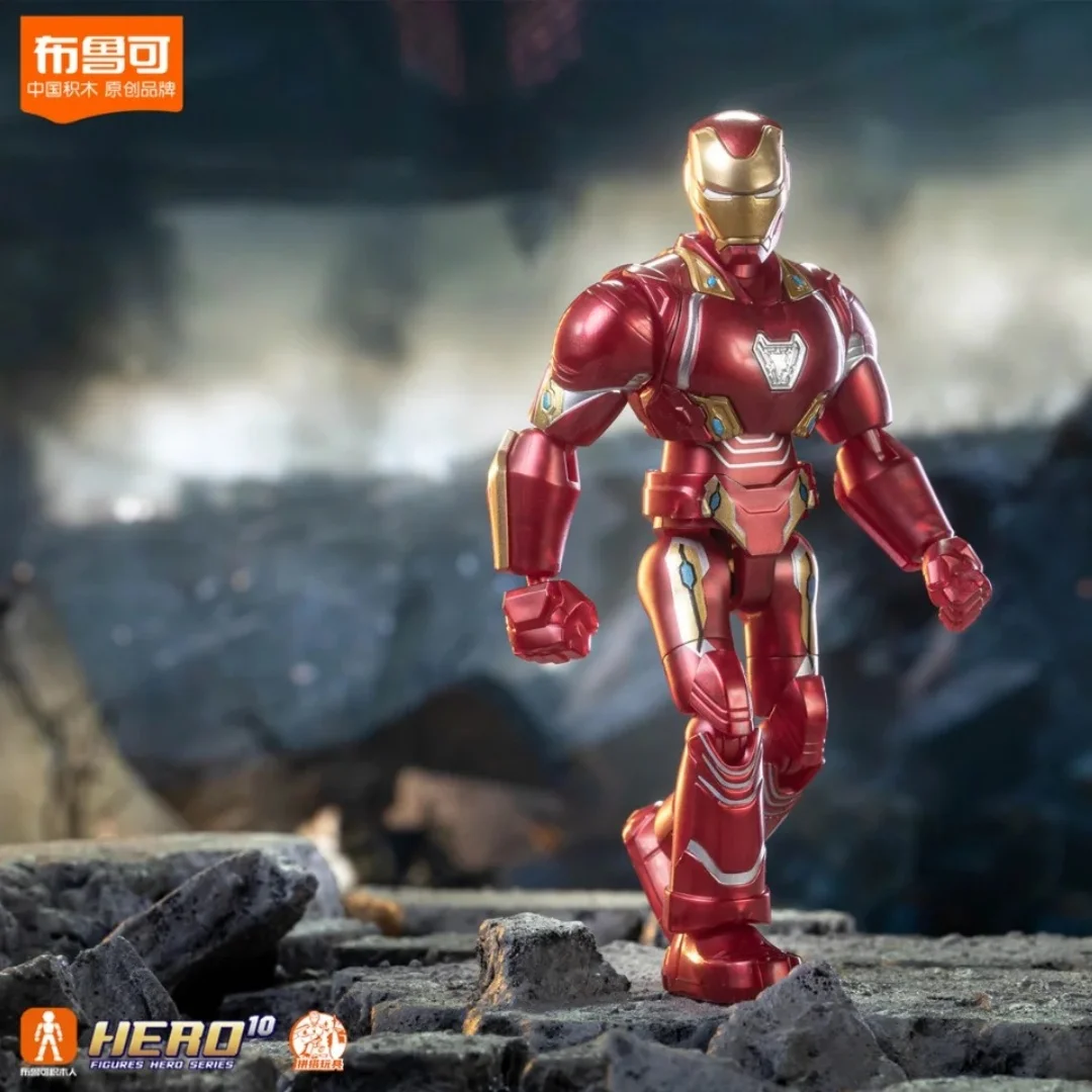 Genuino Blokees Marvel Heroes Galaxy Versione 3.0 Blind Box Mk50 Capitan America Building Block Azione Cieca Scatola Giocattolo Regalo